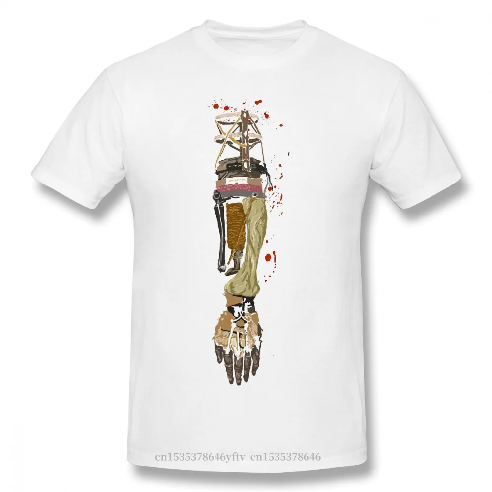 

Shinobi Prosthetic Print Cotton Funny T Shirts Sekiro Shadows Die Twice Wolf Sengoku Kuro Game Men Fashion Streetwear