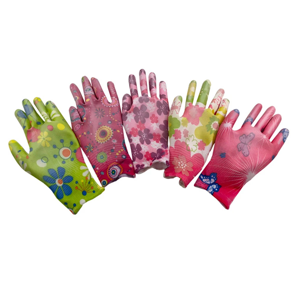 Женские рабочие перчатки для садоводства прочные ПУ Нескользящие
