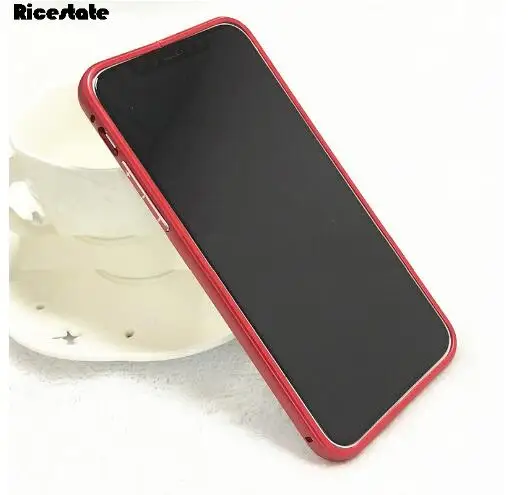Роскошный Алюминиевый Чехол для iphone 6 7 8 Plus 11 Pro 11Pro X XR XS Max Жесткая алюминиевая металлическая рамка Bumber чехол - Цвет: Красный