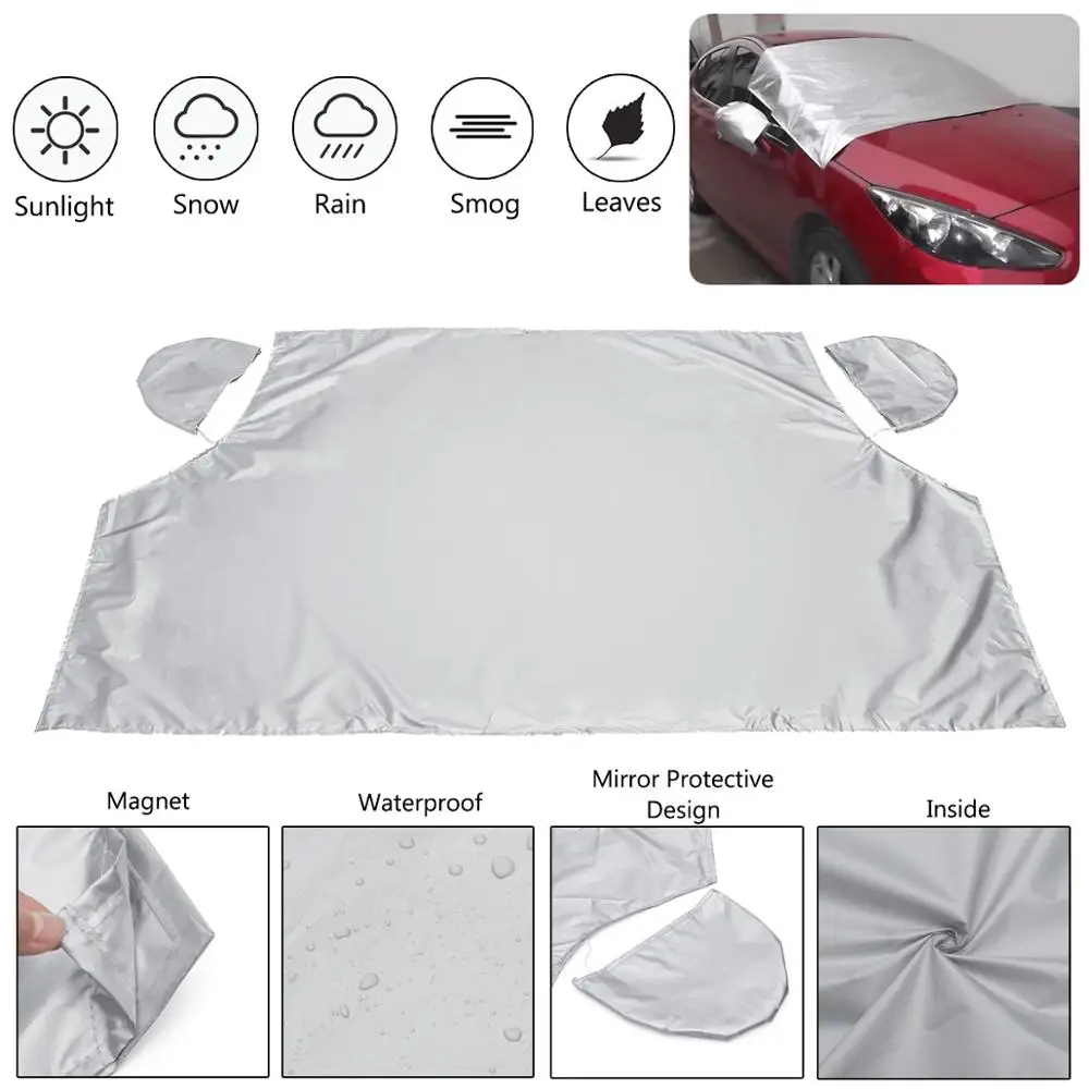 Car Magnetic Half Windscreen Cover Sun Snow Ice Frost Wind Winter Protector 208cm x 120cm for SUV | Автомобили и мотоциклы