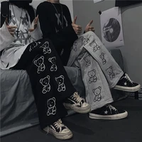 cartoon harajuku trousers korean style wide leg pants women indie clothes fashion streetwear sweatpants e girl goth hip hop punk