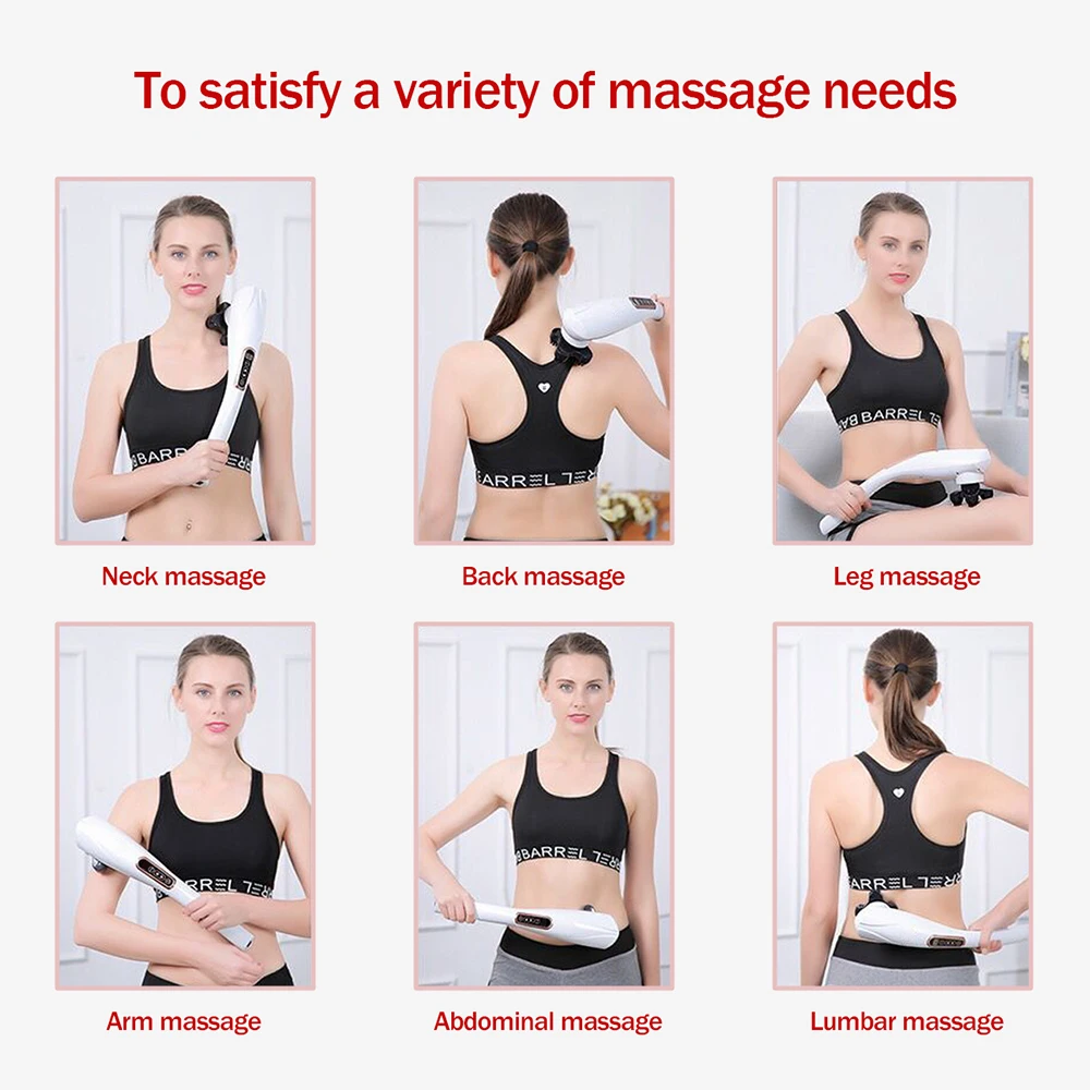 

OLIECO Full Body Massager Pain Relief Handheld Electric Massage Device Muscle Deep Tissue Relaxation Healthy Life