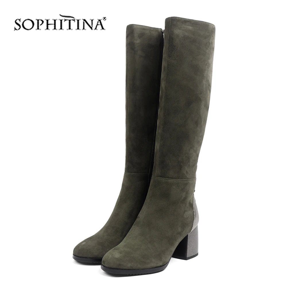 SOPHITINA/модные женские ботинки Высококачественная детская замшевая удобная обувь