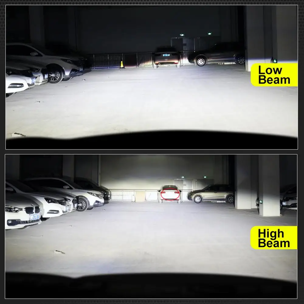 Новинка светодиодный головной фонарь Upgared M9 3D с углом поворота 360 ° H7 H11 HB3 9005 HB4 9006