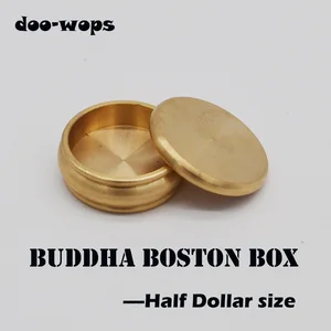 Будда Бостон бокс (половина доллара, латунь) Волшебные трюки Магик крупным планом Иллюзия трюк реквизит наполнитель монета проникают исчезнуть магия