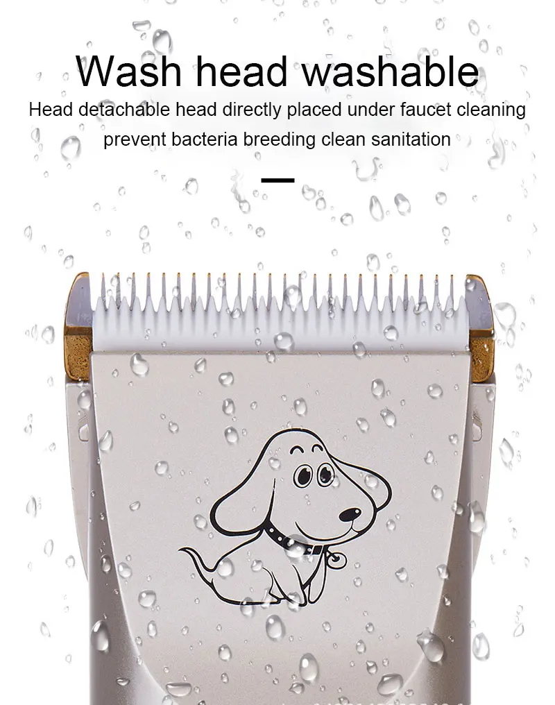 Перезаряжаемая профессиональная машинка для стрижки домашних