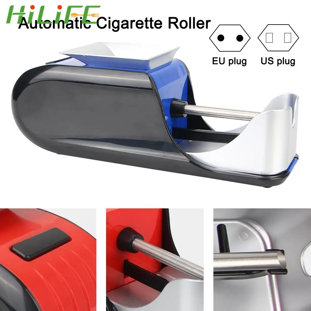 

Tobacco Roller Filling Materials DIY EU/US Plug Tobacco Rolling Injector Cigarette Rolling Machine Electric Automatic