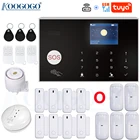 GSM Wi-Fi беспроводное 433 МГц  Tuya SmartLife приложение с детектором дыма дверной датчик работает с Alexa и Google