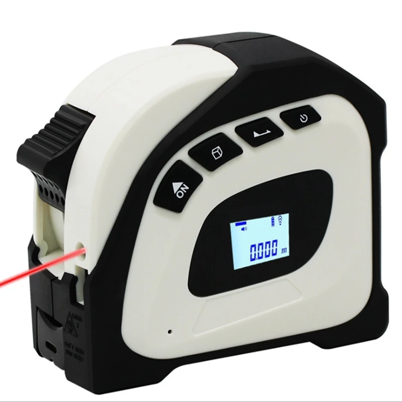 

NEW-40M Tape Measure Multi High-Precision Infrared Distance Measuring Tool with 5M Tape Infrared Construction Gauging Tool