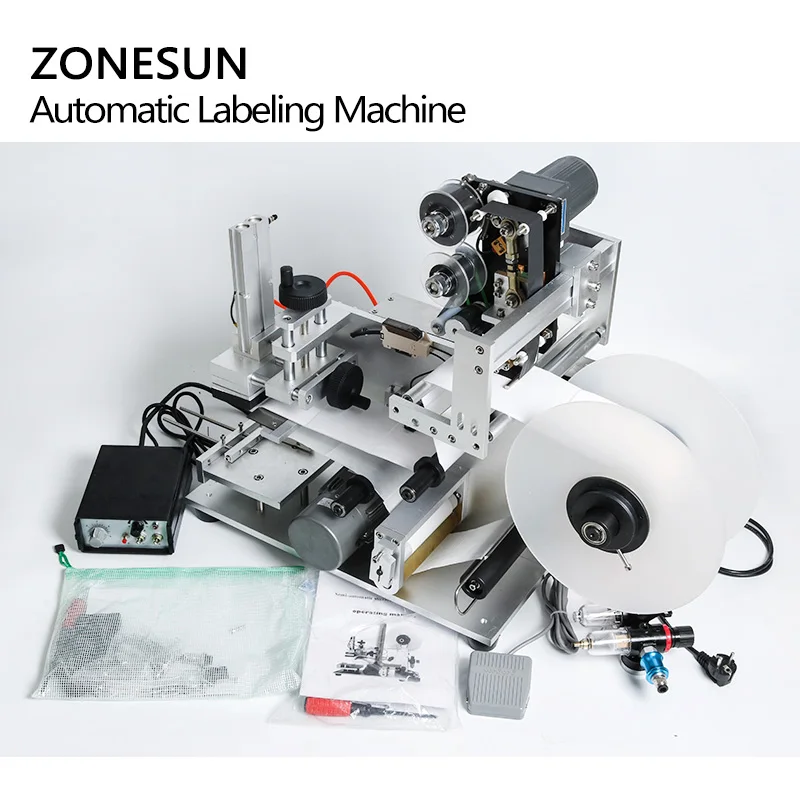 ZONESUN LT-60D полуавтоматическая этикетировочная машина для плоских поверхностей
