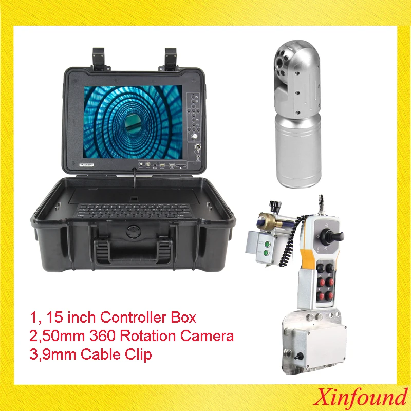 Контроллер для канализации диагональ 15 дюймов кабельный зажим 9 мм поворот на 360