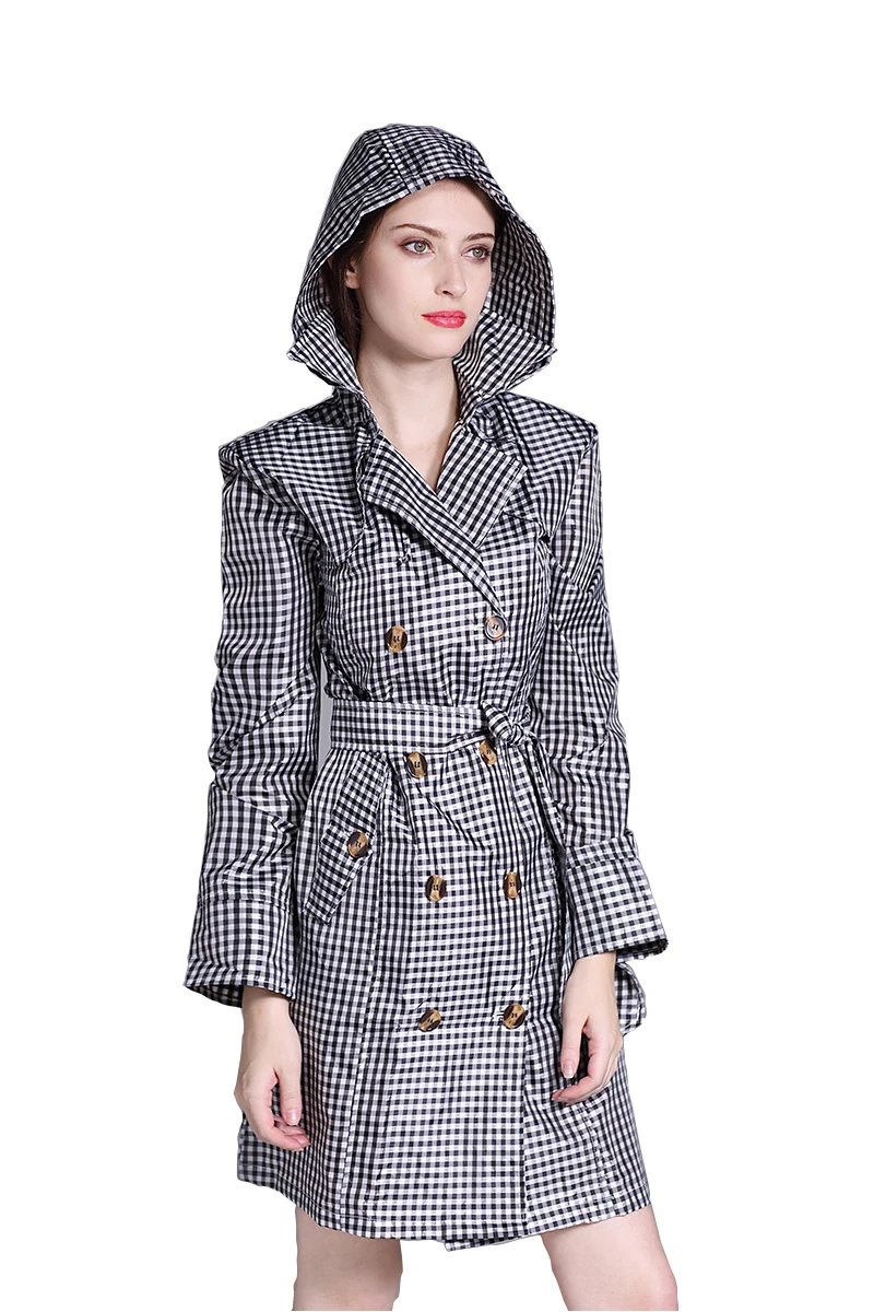 Модное женское тонкое пончо большого размера женский водонепроницаемый длинный