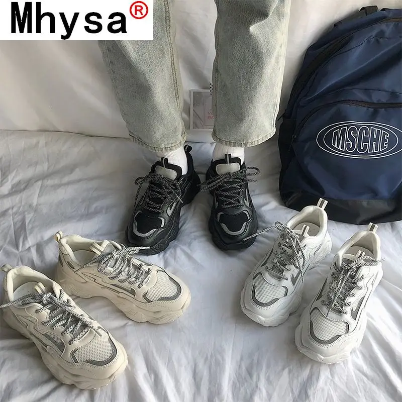 

Women's Sneakers Mesh Casual Shoes Running Shoes Autumn Reflectors Comfortable Breathable White Shoes Women's Vulcanized Shoes
