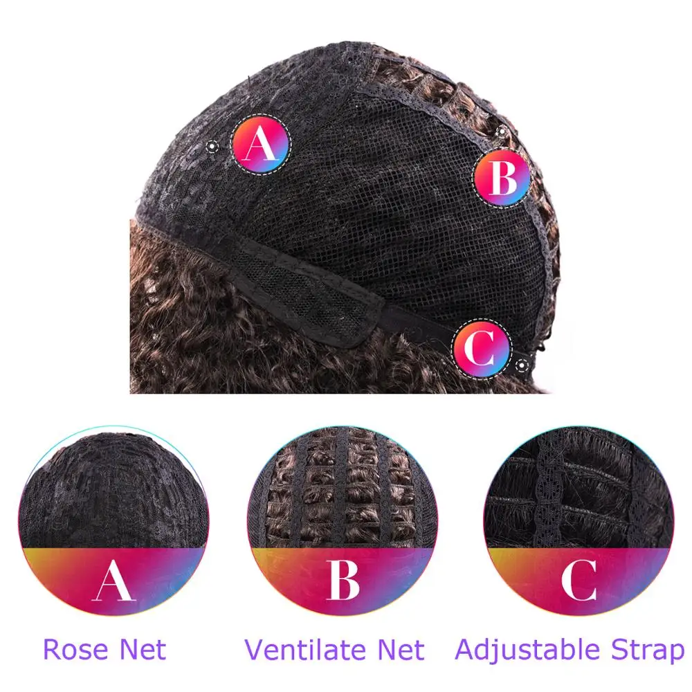 Silike афро кудрявые парики 18 дюймов средние коричневые Синтетические длинные для