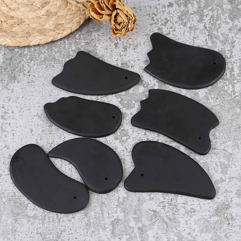 

1PCS Natural Jade Stone Gua Sha Massage Board Quartz Guasha Plate Jade Face Massager Scrapers Tools For Face Neck Back Body