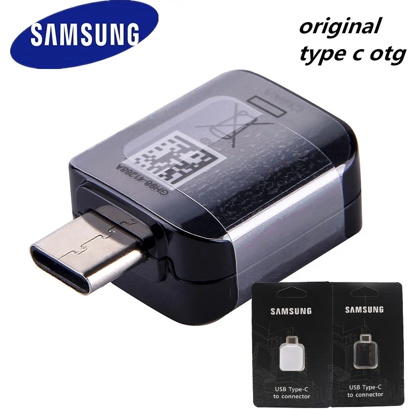Оригинальный адаптер USB type c otg для Samsung Galaxy A70 A50 S8 S9 plus note 8 A3 A5 2017 поддержка флеш