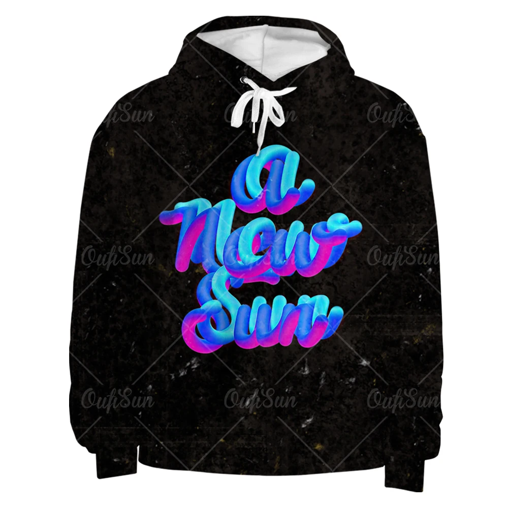 

Trendy 3D Letters Print Hoodie For Men And Women ​Oversized Street Hip Hop Rock Sweatshirt Spring And Autumn Hooded Streetwear