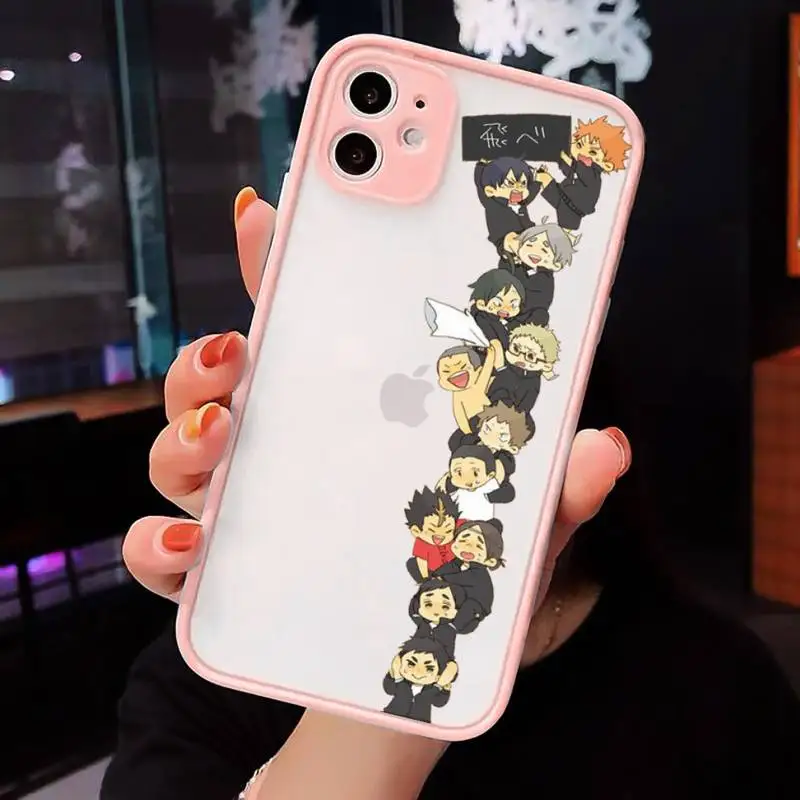 

Oya Haikyuu Japan Anime luxury Phone Cases funda matte transparent For iphone 7 8 11 12 plus mini x xs xr pro max cover