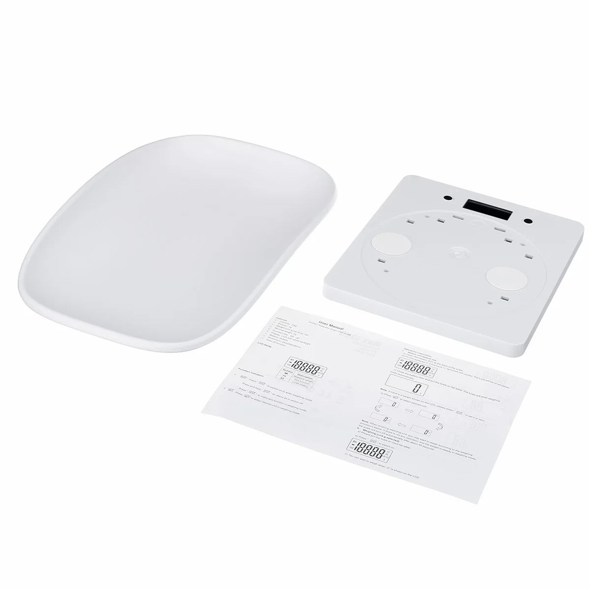 

10kg / 1g Multi-function Digital Electronic Small Pet Animals Balance Newborn Baby Scale 18x29x5.8cm