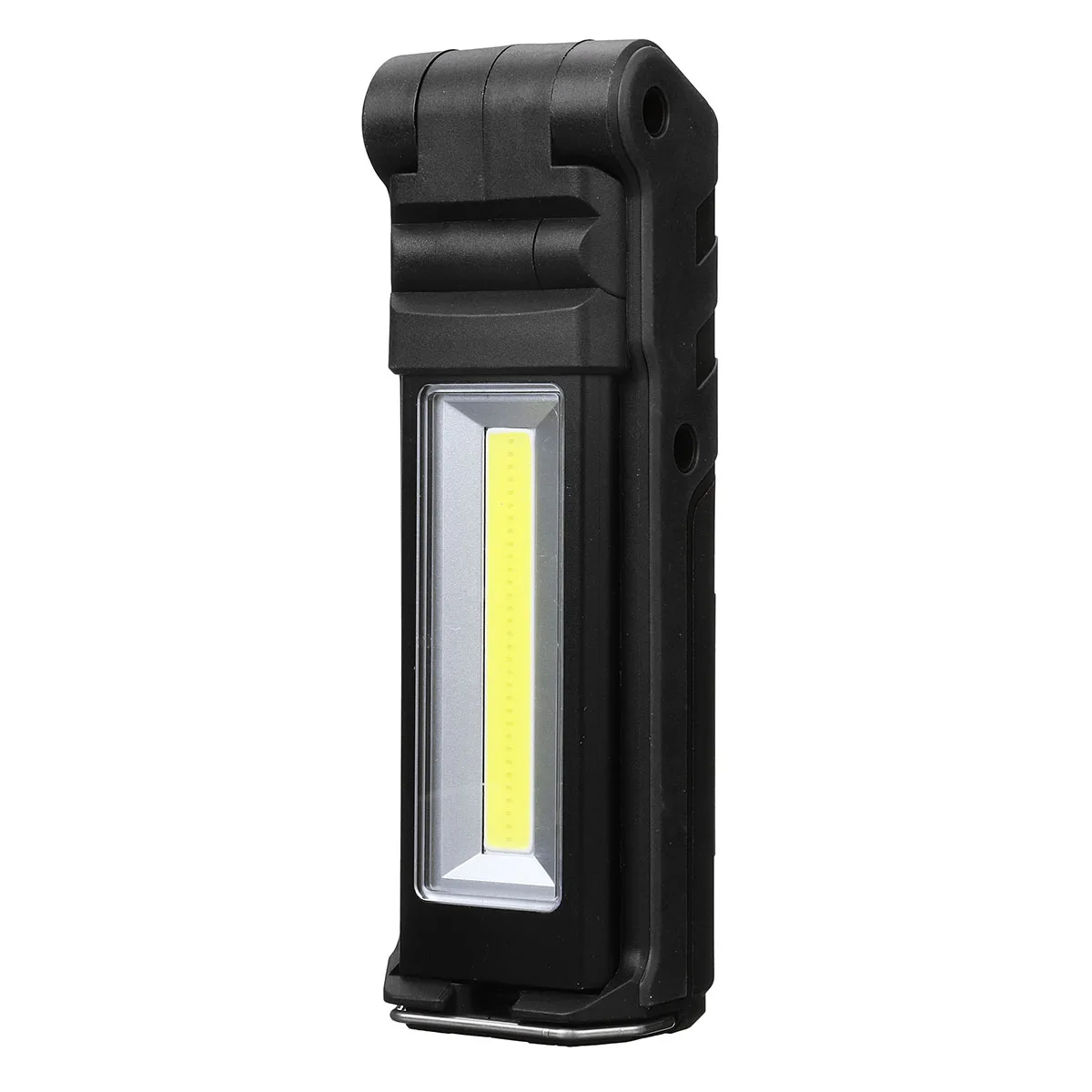 Black Dimmable cob светодиодный рабочий свет USB перезаряжаемая проверка фонаря лампа с магнитным и крюком power Bank 2000mAh 18650 батарея - Испускаемый цвет: Black