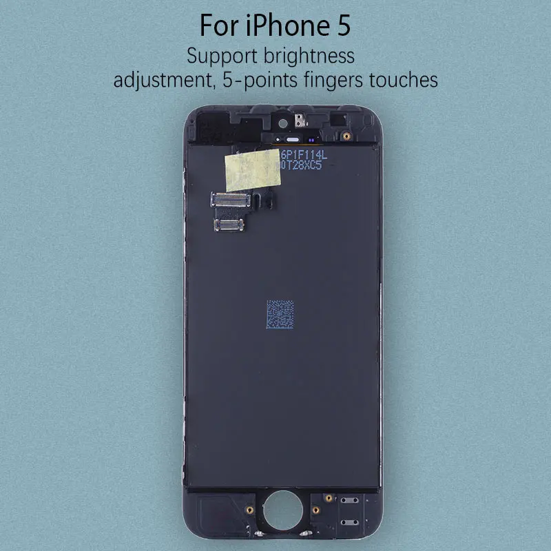 ЖК дисплей для iPhone 5S 5 lcd 5C 5SE Tela сенсорный фронтальный Com Aro Completo козырек Preta Br| |