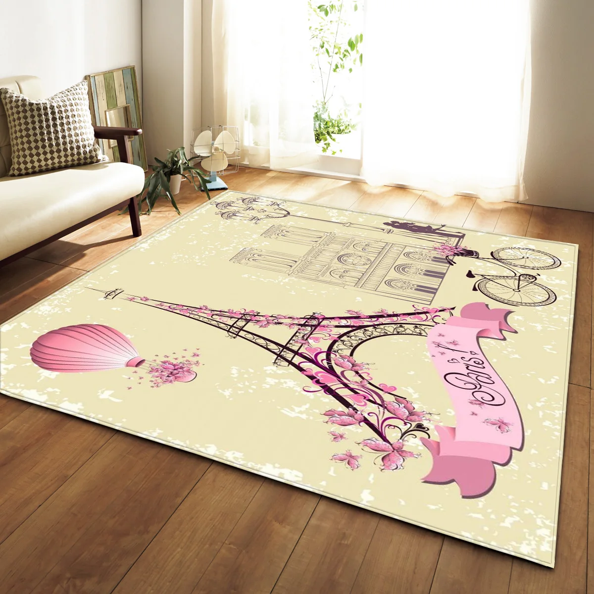 

Anti-slip Living Room Carpet 150x200cm Water-absorption Carpet for Kitchen Bathroom Area Rugs Doormat Mats P82