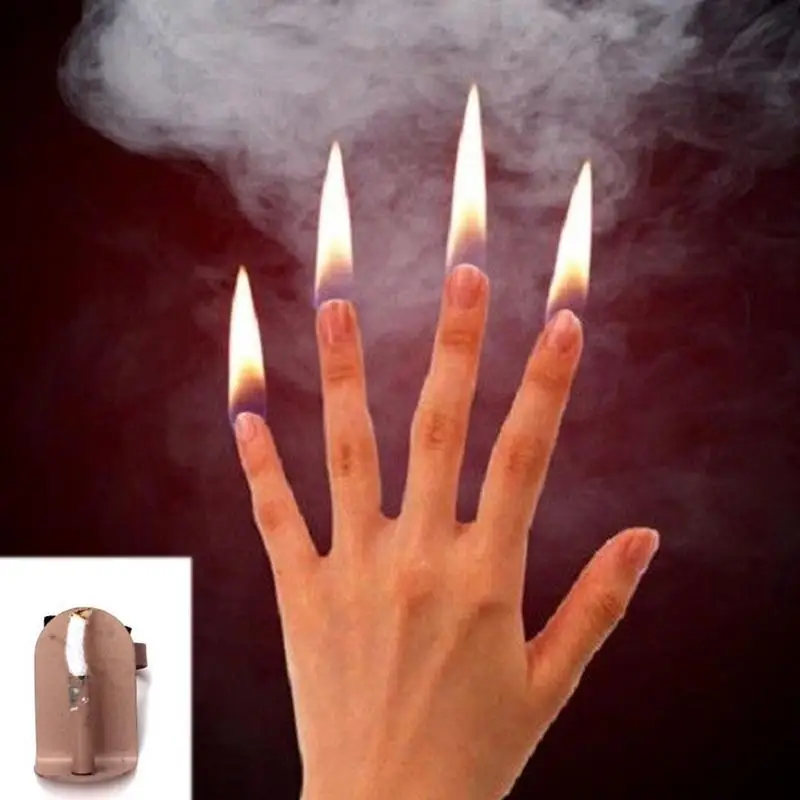 4 шт./компл. Пальчиковый огонь Хэллоуин розыгрыш игрушка сцена крупный план