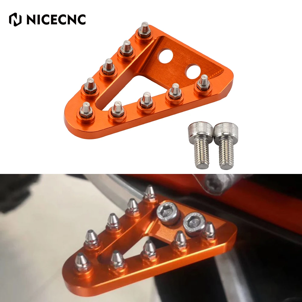 

NICECNC Brake Pedal Lever Tip Plate For KTM SX SXF XC XCF EXC EXCF XCW TPI SD 6D 125 150 200 250 300 350 400 450 500 2017-2022