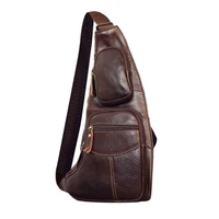 genuine leather waist bags crossbody bags for men shoulder belt bags travel chest phone pouch waist chest packs bolsas purse new