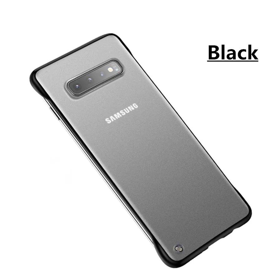 Безрамное Прозрачный матовый чехол для samsung Galaxy S10 S9 S8 плюс S7 Edge Note 9 10 Pro A70 A50 A30 A7 жесткий поликарбонатный чехол-крышка