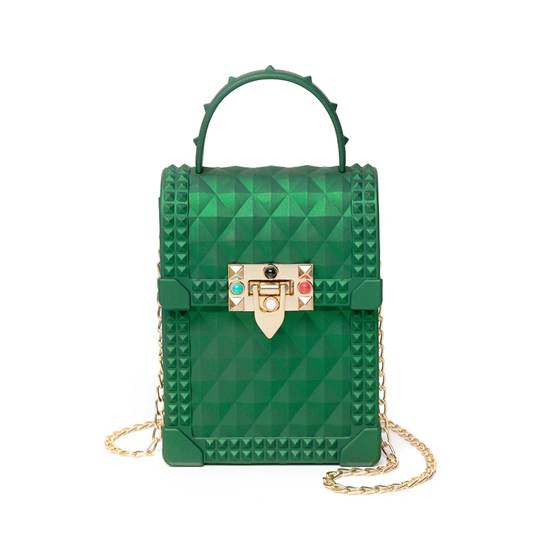 

Fashion Mini Chain Mobile Phone Bags High Quality PVC Ladies Shoulder Bag Luxury Design Girl's Crossbody Bag Casual Coin Purses