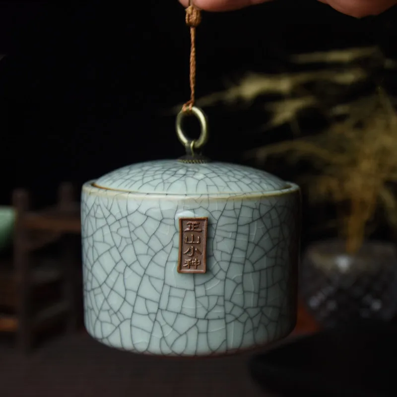 Герметичные чайные банки Longquan Celadon, упаковка для чая, портативная Чайная Коробка для путешествий, чайная банка, чайная баночка, резервуар для хранения