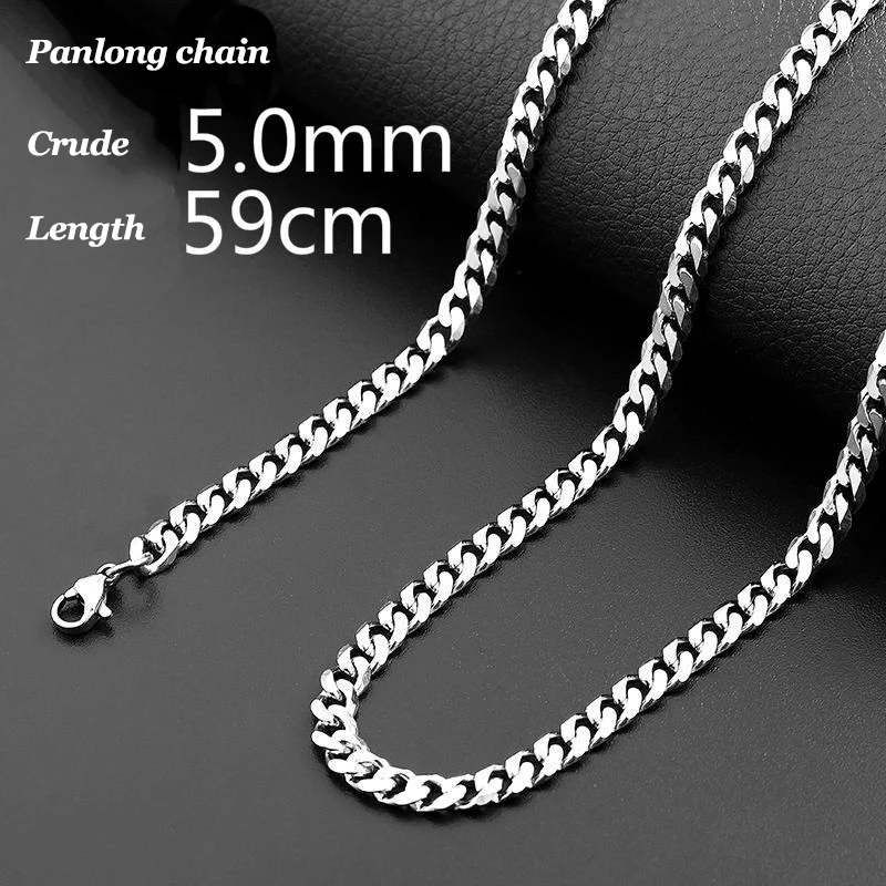 Ожерелье цепочка для мужчин цепь из нержавеющей стали со змеиным плетением Роло