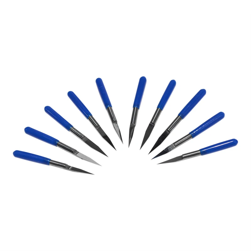 10 шт./компл. 33 мм карбидные печатные платы гравировальные Биты ЧПУ маршрутизатор