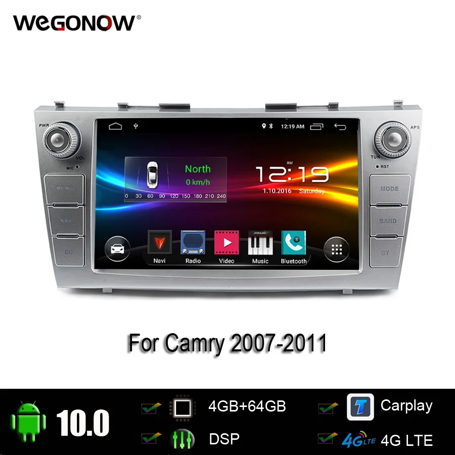 Автомобильный DVD-плеер DSP 9 дюймов Android 10 0 8 Core Carplay 4G LET 4 Гб 64 GPS WIFI Bluetooth TPMS carplay RDS