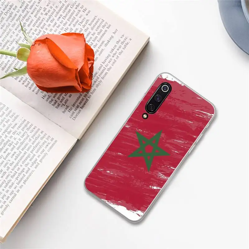

Morocco Flag Coat Of Arms Phone Case For Xiaomi Redmi note 7 8 9 A t k30 max3 9 s 10 pro lite