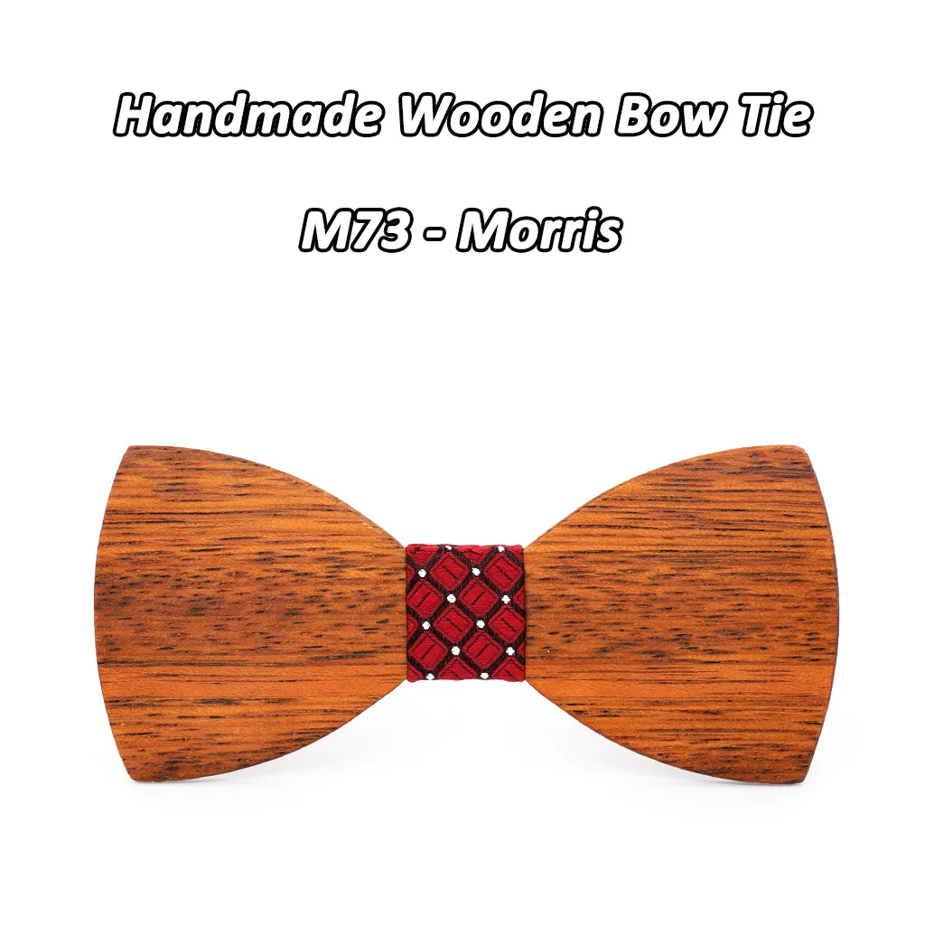 

Sitonjwly Handmade Solid Wooden Bow Ties for Mens Suit Bowtie Classic Wood Bowties Novelty Butterfly Wedding Suit Bowknots Tie