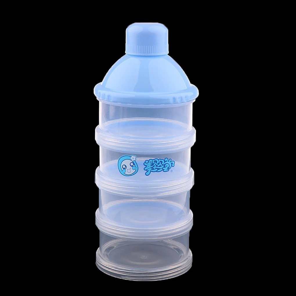 

4 Layers Portable Baby Milk Powder Box Baby Milk Powder Dispenser Removable Portable Milk Case