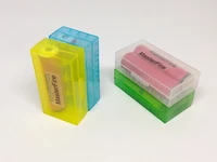 plastic battery holder storage case box for 18650 16340 cr123a batteries storage box cover holder