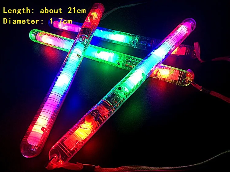 20pc LED Glowing Light Sticks Flashing Acrylic Bar Concert Cheering Props Glow Party Wedding Decoration Christmas | Дом и сад