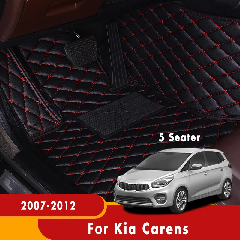 

Car Floor Mats For Kia Carens 2012 2011 2010 2009 2008 2007 (5 Seats) Auto Interior Carpets Accessories Custom Leather Rugs