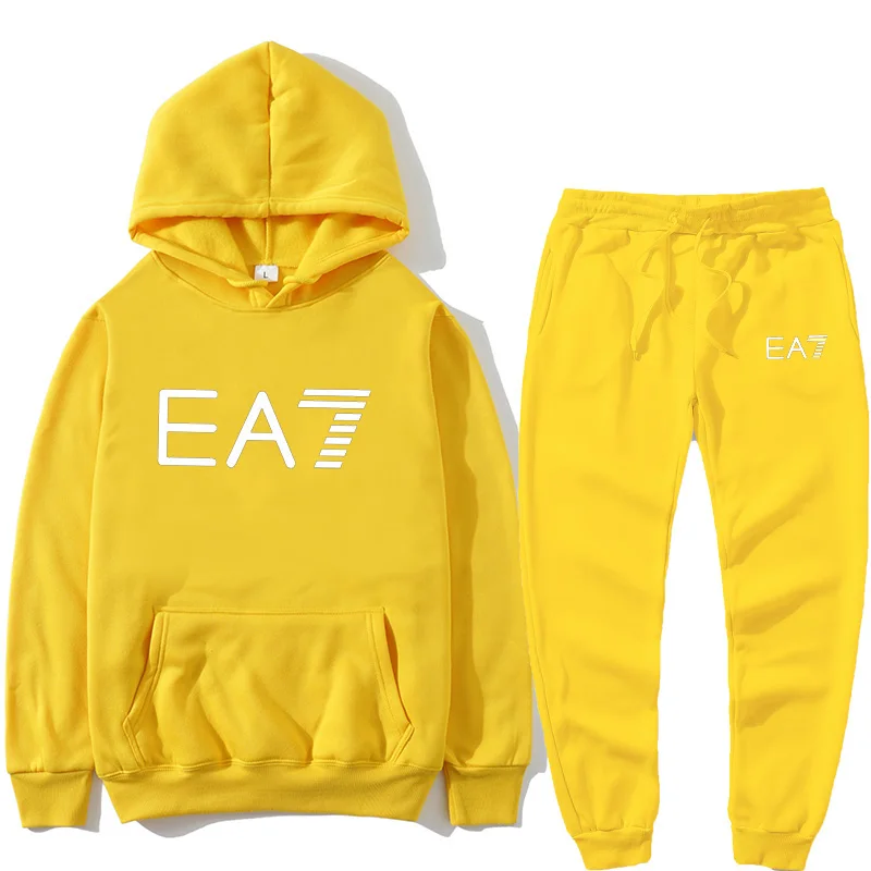 

Men's sportswear suits printed sportswear men's spring casual hooded sweatshirts hoodies + pants jogging suits
