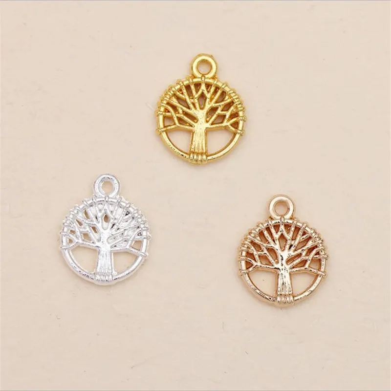 

SIXTY TOWFISH 30 Pieces DIY Jewelry Accessories 12*10mm Alloy Ancient Retro Style Materials Flower Charms