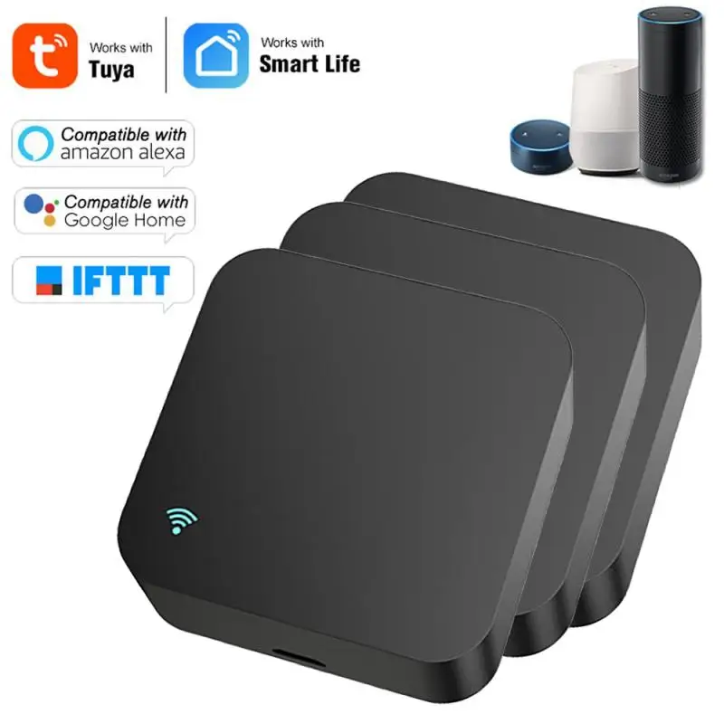 

Пульт дистанционного управления Wi-Fi для умного дома, Универсальный ИК-пульт управления для телевизора, кондиционера, работает с приложением Alexa Google Home IFTTT Tuya Smart Life