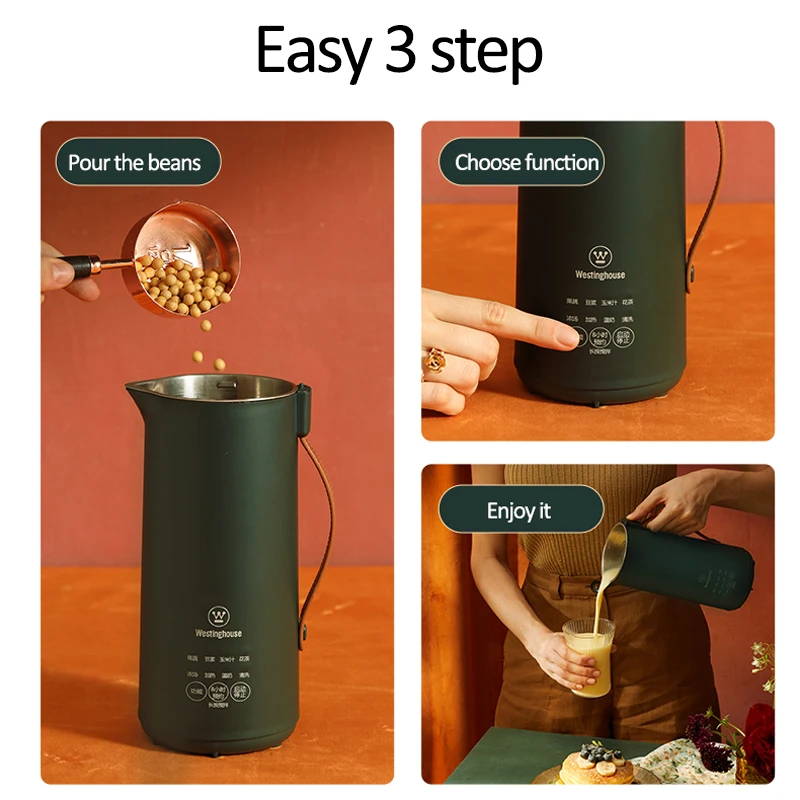 

220V Soymilk Maker Electric Juicer Blender Soya-Bean Milk Machine Rice Paste Maker Multicooker with Appointmet Free-filter