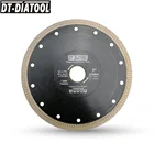 DT-DIATOOL 1 шт. диаметр 175 мм7 дюймов горячепрессованный спеченный алмазный режущий диск премиум класса X сетчатый турбо-пильный диск для фарфоровой керамической плитки