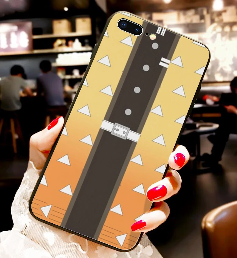 Kamado Nezuko Kimetsu no Yaiba Demon Slayer Pantone мягкий черный чехол для телефона для iphone 6/6s 7/8, 7 Plus/8 Plus, X, XS i11 i11pro - Цвет: 24106
