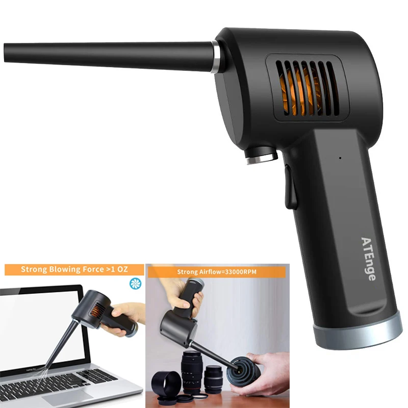 

Cordless Air Duster for Computer Cleaning, Replaces Compressed Spray Gas Cans, Rechargeable Cleaner Blower for Computer camera