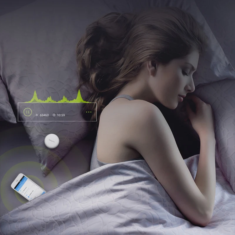 Sleepace Смарт сна в горошек анализ качества улучшение монитор Bluetooth спальный кнопка