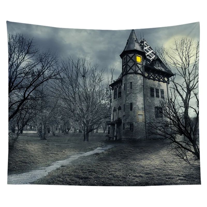 Подвесной тканевый фон для Хэллоуина украшение спальни акварель тыква